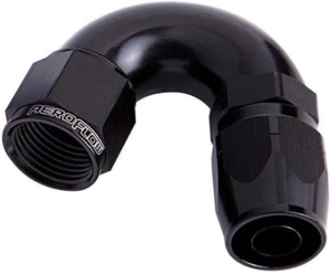 Cutter 150 Degree Stepped Hose -12AN to -16 Black - Picture 1 of 12