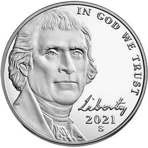 2021 S Jefferson PROOF Nickel Gem Deep Cameo - In Stock - Ship TODAY!! - Picture 1 of 2