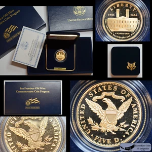 2006 S, $5 Gold San Francisco Old Mint Commemorative, Orig. Box and Papers C8138 - Picture 1 of 13