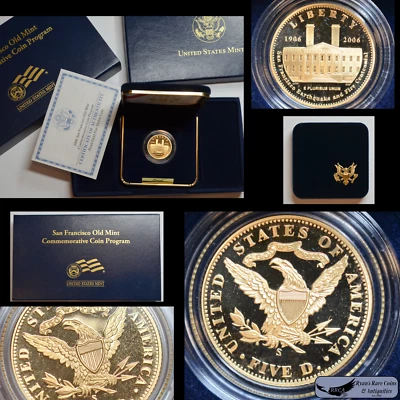 2006 S, $5 Gold San Francisco Old Mint Commemorative, Orig. Box and Papers C8138 - Image 1 of 4