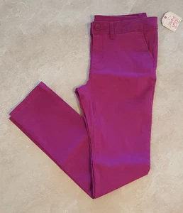 Girls Adjustable Waist Skinny or Boot Cut Chino Pants: 4-12 - Picture 1 of 9