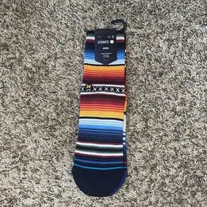 STANCE Men's Curren ST Striped Crew Socks Mexican Sarape Men's Small 3-5.5 - Picture 1 of 4