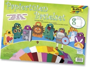 folia Papiertüten Bastelset für 8 kreative Geschenktüten Schnittmuster B-WARE - Bild 1 von 1