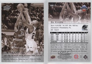 2014-15 Upper Deck NCAA March Madness Collection Sepia Bo Kimble #BK-1