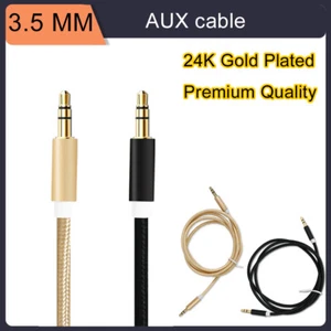 3.5mm Aux Auxiliary Cord Stereo Audio Cable Male to Male For PC iPod MP3 Jack - Picture 1 of 9