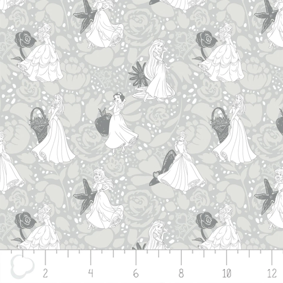 Tela Disney - 85100113 Gris Princesa Toile - Patio Camelot Foto 1 de 1