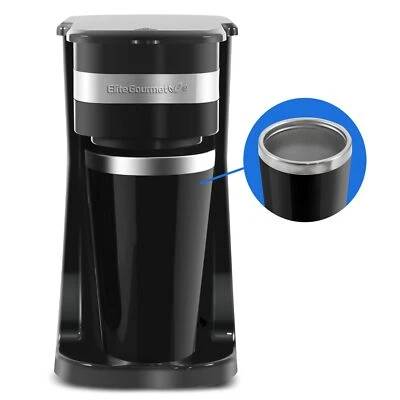 Elite Gourmet Single Serve Coffee Maker with Travel Mug Compact Design - Bild 1 von 4