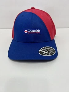 Columbia Snap Back Gorra Sombrero Flexfit Rosa/Azul Tech 110 NUEVO - Imagen 1 de 4