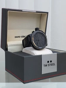 New TW Steel Mens Canteen Watch 100% Genuine black leather - Picture 1 of 24