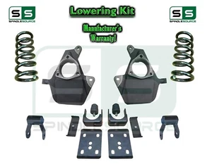 2016 - 2018 Silverado Sierra 4" / 6" DROP KIT STAMPED / ALUM ARMS Coils V6 4/6 - Picture 1 of 2
