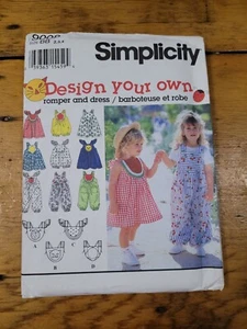 SIMPLICITY NIÑAS BAB MAMPER PATRÓN DE VESTIDO 9008 TALLA 2-4 ENVÍO GRATUITO - Imagen 1 de 2
