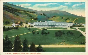 Postal de Mammoth Hotel Yellowstone National Park Wyoming - Imagen 1 de 2