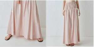 VRG GRL - Lily Maxi Skirt Pink Stripe, size L, fully new, never wear - Bild 1 von 2