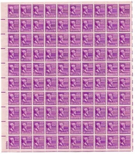 Scott #824 Rutherford B. Hayes Sheet of 100 Stamps - MNH P#22824 LL - Picture 1 of 2