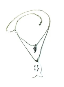Mariana Necklace Pendant Beautuful Seahorse & Fish Shape Silver Plated - Picture 1 of 3