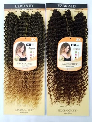 I&I Hair Innocence EZCROCHET 3X Water Wave Crochet Braiding Hair Spectra 18" - Image 1 of 4