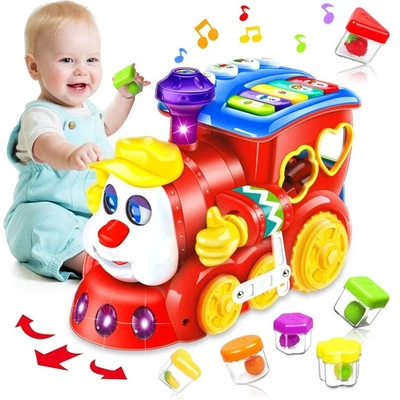 Baby Toys for 1 Year Old Boy Girl Gift Musical Train Baby Toys 6-12 12-18 Mon... - Image 1 of 4