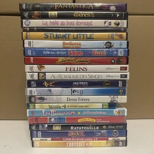 LOT DE 20 DVD originaux Dessins Animées Films Animations Enfant Disney Et Autres - Imagen 1 de 1