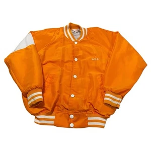 Vintage YOUTH Tennessee Vols Satin Bomber Jacket Coat USA Made 90s Kid’s XL 16 - Picture 1 of 6