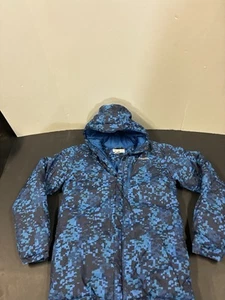Columbia Youth Boys XL (18/20) Lightning Lift Jacket, Bright Indigo Weave Print - Picture 1 of 9
