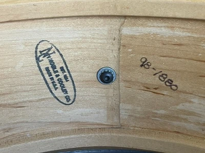 Noble & Cooley 5 x 14 Solid Maple Snare, Die Cast Hoops, all original - Image 1 of 4