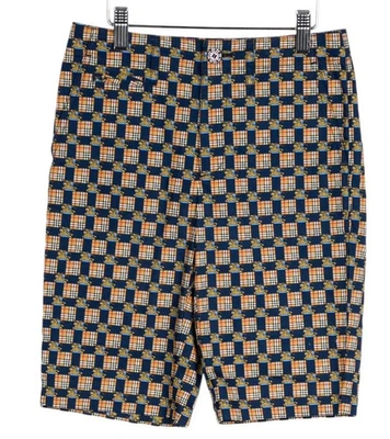 Pantalones cortos de mezclilla con estampado de cuadros Burberry para niños talla 12 Y Foto 1 de 4