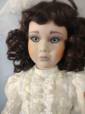 RARE Gorgeous Seymour Mann Connoisseur Collection "Charlene" 25" Porcelain Doll - Image 1 of 4