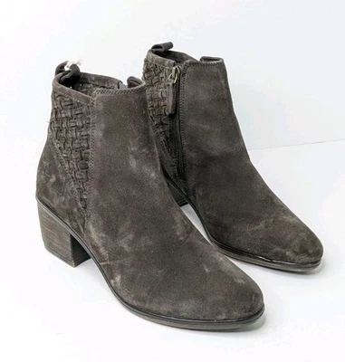 Joie Woven Ankle Boots, Brown Suede, Women's 8 - Image 1 of 4
