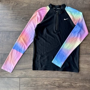 Nike Swim Spectrum - Girls Swimming Shirt - Size: XL (13-15 Years) - UPF 40+ - Picture 1 of 13