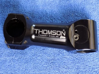 VTG THOMSON ELITE MTB STEM 100MM  5 DEG RISE 25.4MM  1-1/8" SM-E101 BLACK ALLOY - Image 1 of 4