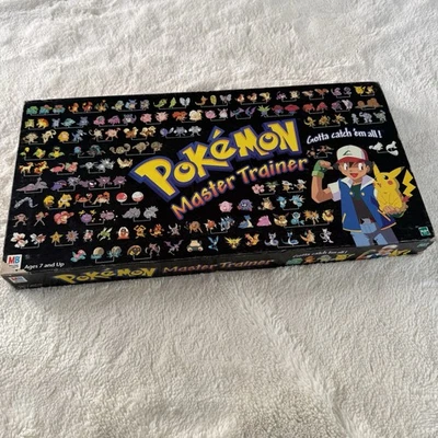 Pokémon Master Trainer Board Game 1999 Vintage 90s Hasbro Milton Bradley - Image 1 of 4