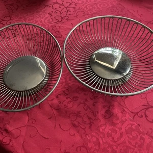 Zwei Obstschalen Versilbert - Bild 1 von 5