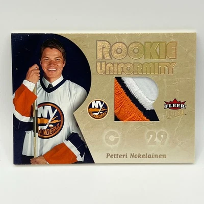 2005-06 Fleer Ultra Rookie Uniformity Patches Petteri Nokelainen #PN /35 - Image 1 of 2