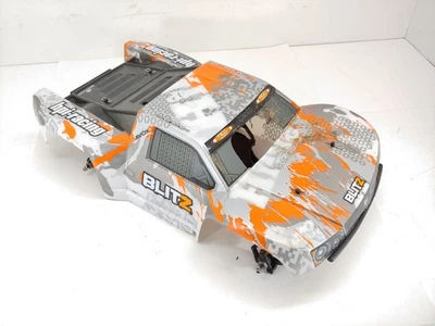 *RARE* HPI Blitz 1/10 2wd Short Course Truck Roller Slider Chassis w/ OG Body Us - Image 1 of 4