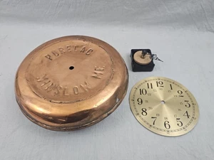 STEAMPUNK INDUSTRIAL SOLID COPPER CLOCK PURELAC WINSLOW ME - Picture 1 of 4