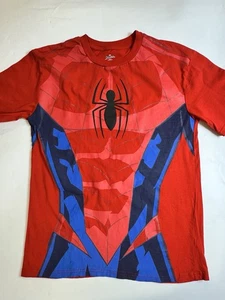 Marvel Spiderman Kinder T-Shirt Größe 20 Rot Kurzarm Grafik Neu 1140 - Bild 1 von 8