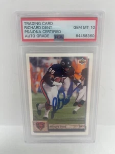 Richard Dent PSA/DNA Certified Auto Grade Gem Mt 10 1992 Upper Deck 151 - Picture 1 of 4