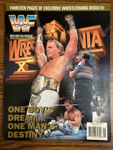 SHAWN MICHAELS WWF Magazine June 1996 with TRIPLE H Poster! See photos! WWE Cover