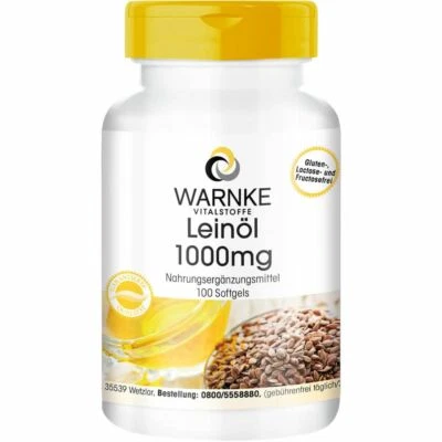 WARNKE VITALSTOFFE GMBH LEINÖL 1000 mg 100 St PZN09373412