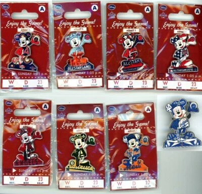 2010 MLB All-Star Game Pin Choice pins Anaheim Angels L.A. Mickey Mouse Mets A's - Image 1 of 2