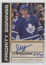 2012 Upper Deck Canadian Spring Expo Priority Signings /75 Jake Gardiner Auto