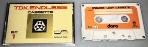 TDK ENDLESS CASSETTE TAPE EC-1 ONE MINUTE SPECIAL USE ENDLESS LOOP JAPAN - Picture 1 of 4