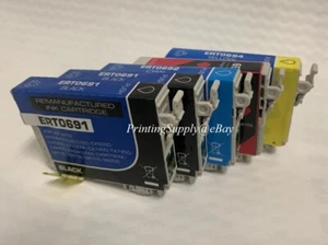 5x Tinta 2BK+C/M/Y para Epson 69 T0691 - T0694 Stylus NX115 200 300 400 WF500 WF600 - Imagen 1 de 1