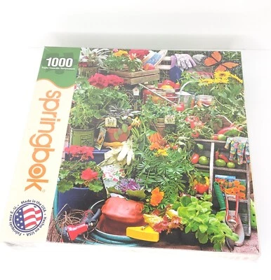 Springbok Garden Delights 1000 Piece Jigsaw Puzzle 24" x 30" - Image 1 of 4