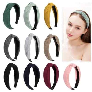 Diadema ancha suave Alice mujeres niñas bandas para el cabello - Imagen 1 de 42