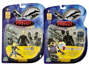 Diabolik "Eva Kant + D-Shadow Stalker" cm. 12/13 circa articolato con accessori - Foto 1 di 3