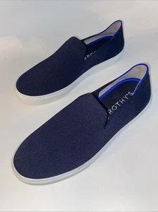 Rothy's The Original Slip On Sneaker Comfort Shoes Flats Knit Size 8.5 Navy Blue - Picture 1 of 8