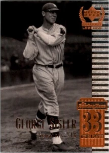 1999 Upper Deck Century Legends #33 George Sisler Washington Senators HOF *+* - Picture 1 of 2