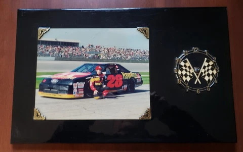 Vintage Davey Allison Picture/Clock 1991-1993 Daytona USA - New in Box Cover