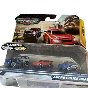 Micro Machines Series 2 Micro Police Chase #07 Collectable Diecast 3 Vehicle Set - Picture 1 of 13